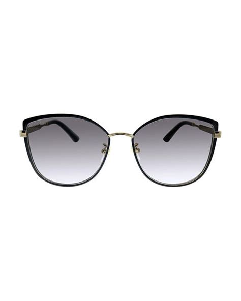 gucci gg 0589sk 001|Gucci Grey Gradient Cat Eye Ladies Sunglasses GG0589SK 001 57.